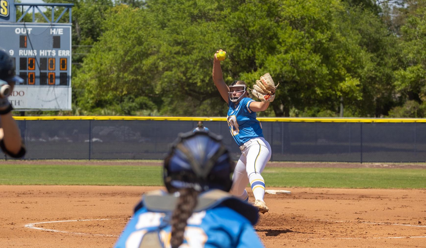 River Softball Splits Doubleheader, Takes Series Over Titans